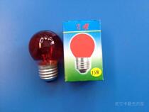 Color bulb spherical E14 small Luo mouth bulb ordinary incandescent bulb e27 big snail red green blue and yellow transparent