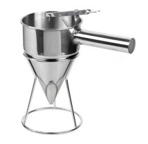 Stainless steel octopus funnel small ball tool cone funnel to make cream cake tip funnel to send shelf