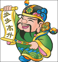 Cross stitch electronic drawings 83 Tang Tang-step by step high-rise little God of wealth 198W * 213H22 color XSD source file