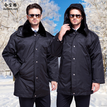 Security work clothes cotton clothes winter clothing duvet Lauprotect cotton clothes Military cotton coat mens winter thickened multifunctional anti-chill clothes