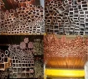 T2-copper square tube medium frequency furnace induction coil 8mm * 10mm 8mm * 12mm wall thickness 1 5mm specifications per meter