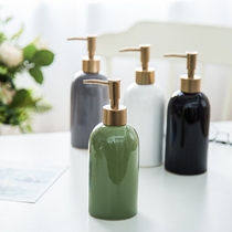 Ceramic hand sanitizer bottle solid color multi-color bathroom creative l perfume shower Dew bottle hotel fashion emulsion bottle special offer