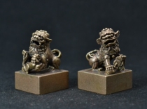 Lion Button Pair Seal Bronze Seal Engraving Seal Engraving Seal Bronze Seal Engraving Seal Engraving Seal Engraving Seal Bronze Seal of the Bronze Seal Engraving Seal