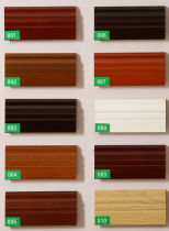 Skirting line solid wood skirting line plane antique ground line open paint geothermal floor heating Special