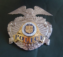 Metal Badge American Los Angeles Cap Emblem Cap Pure Copper