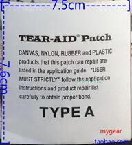 Spot American origin TearAid stickers love down jacket tent repair subsidy 7 5cmX7 6cm piece