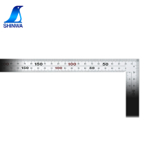 SHINWA affinity curved ruler wide thick matte 50cm positive and negative same Scale 8-stage scale JIS 11481