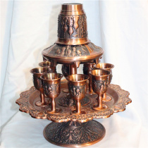 Russian copper wine dispenser European style Pakistani bronze Indian tableware Holiday gift EX574
