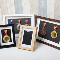 Marathon medal display stand solid wood medal frame memorial storage framed frame medal medal display box customized