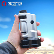 10081-8 high-fold high definition portable microscope 20-40 times zoom variefold magnifier with LED light identification