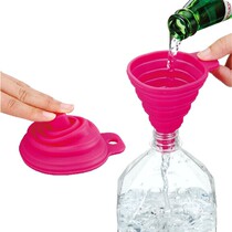 H Japan km Silicone Funnel Telescopic Funnel Small Folding Funnel 400