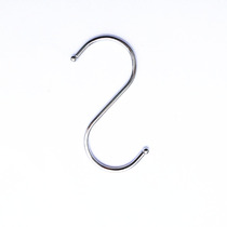 10 loaded ultra-thick 4mm large metal S hook wardrobe Hook Stainless Steel Color Kitchen Hook S buckle opening hook