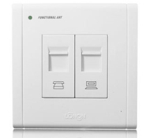 Langneng switch socket panel NB9 0 series computer telephone socket panel 