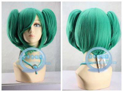 taobao agent Macross F Lanka orchid Li Green Short Hair/Double Tiger COSPLAY Wig