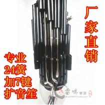 Tianjin Thunder Musical Instrument Professional 24 Reed plus 7-key sound twenty-four springs live bucket curling edge paint performance Sheng Sheng Sheng