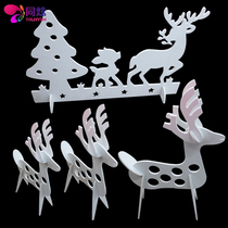 Tongxun Christmas decorations creative wooden mother and son Deer gift hotel window scene decoration craft deer