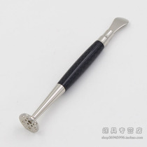 8deco2016 new legendary series concave spoon engraving anti-flame pipe pressing rod metal carbon fiber