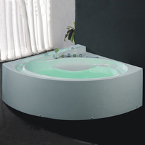 1 6 m double bathtub Acrylic free-standing scalloped triangle surfing massage thermostatic tub