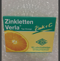 German Zinkletten Verla Infants and Children Supplementing Zinc VC to Improve Anorexia and Increase myl50 Grains