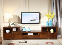 Hall cabinet TV cabinet combination walnut wood cabinet walnut wine cabinet storage cabinet storage cabinet pure solid wood floor cabinet