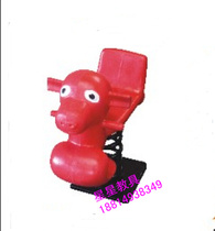Factory direct sales Calf rocking horse Kindergarten cartoon spring rocking horse toys Outdoor community fitness game rocking music