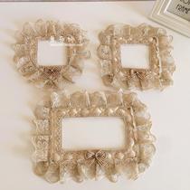 Switch cover protective cover 8 lace switch fabric double open socket switch sleeve champagne gold