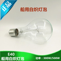 Marine floodlight incandescent bulb 220V 110V 300W 500W screw E40E39 special TG1 TG2-B