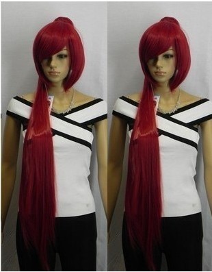 taobao agent Constellation Petrisy/Tu Meng Sheep COS wigs of Luna Maria Gorgeous Red Short Hair/Single Ponytail