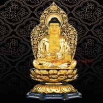 Taiwan Shengfan 24k gold gilt Buddha statue Sanbao Buddha Oriental Sansheng SA60 Medicine Buddha Buddha Buddha Buddha