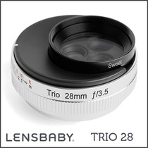 American Lensbaby Trio28 three mirror in one shift axis Unreal Whirlpool bokeh manual focus lens