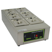Heating chocolate melting furnace diy chocolate temperature regulating machine cake shop insulation water insulation electric heating pot commercial 6 cylinders