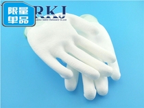 Dust-free PU anti-static Palm white gloves nylon yarn carbon fiber coated anti-static protective gloves
