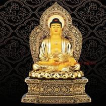  Taiwan Shengfan 24K gold gilt Buddha Statue Sambo Buddha Oriental Sansheng SA34 Pharmacist Buddha Buddha Statue