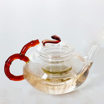 High boron silicon heat-resistant glass teapot flower teapot kung fu teapot transparent filtering heating as a pot