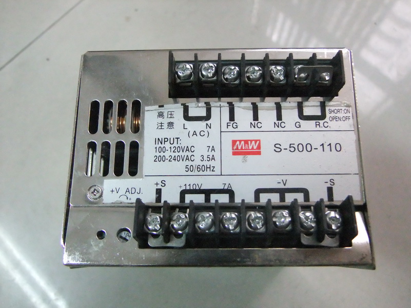 Original high-quality disassembler Taiwan power supply MW power supply S-500-110 Mingwei power supply 110V 7A