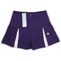 New hot sale sports short skirt womens tennis suit bottoms pleated split with pants tennis skirt short purple