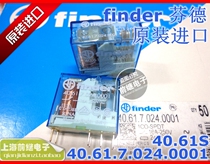 Brand new original finder Fender 40 61 7 024 0001 Type 40 61S 24VDC relay