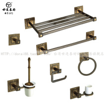 Taiwan Shiliantai good copper forged Chinese towel rack bathroom bathroom hardware pendant LU758