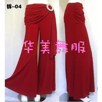 Huamei big trousers modern practice pants national standard dance clothes pants new female ballroom dance wide leg trousers adult hot sale