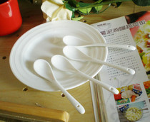 Ceramic small spoon white coffee spoon cup with seasoning jar spoon spoon spoon