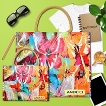 European and American waterproof folding portable storage portable large capacity travel lunch box schoolbag green shopping bag womens bag