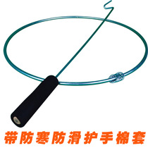 Add sheath and thick solid iron ring childrens toy iron ring fitness after 70 intelligence push iron ring iron ring