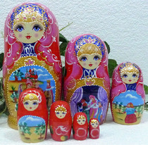 Russian goods Russian original imported doll 7-layer fresh pastoral life basswood pure hand-sent box
