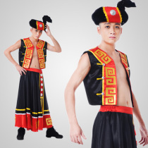 Miao and Yi mens clothing costume minority dance performance clothing male Yi Miao clothing Zhuang stage clothing
