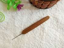 Small tadpole cochlear sleeve special crochet wooden handle knitting tool
