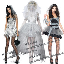 Halloween Costume Adult Female Ghost Bride Ghost Baby Dummy Vampire Bar Party Masquerade Dress