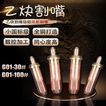 National standard G01-30-100-300 acetylene cutting nozzle ring type propane plum blossom cutting nozzle gas liquefied gas cutting nozzle