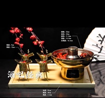 Two-cup new square cup square Snowk jug Wine Milk Jug Two Offenders Cup Worthy Spoon Oter Champagne for Peach Blossom Suit