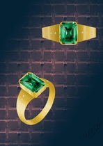 Kaka in the global natural gemstone emeralds Colombian emeralds Green live broadcast room special shot link