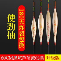Japan imports the afternoon ultra-high-sensitivity reed black pit carp floats 60 extra-long and eye-catching can be integrated